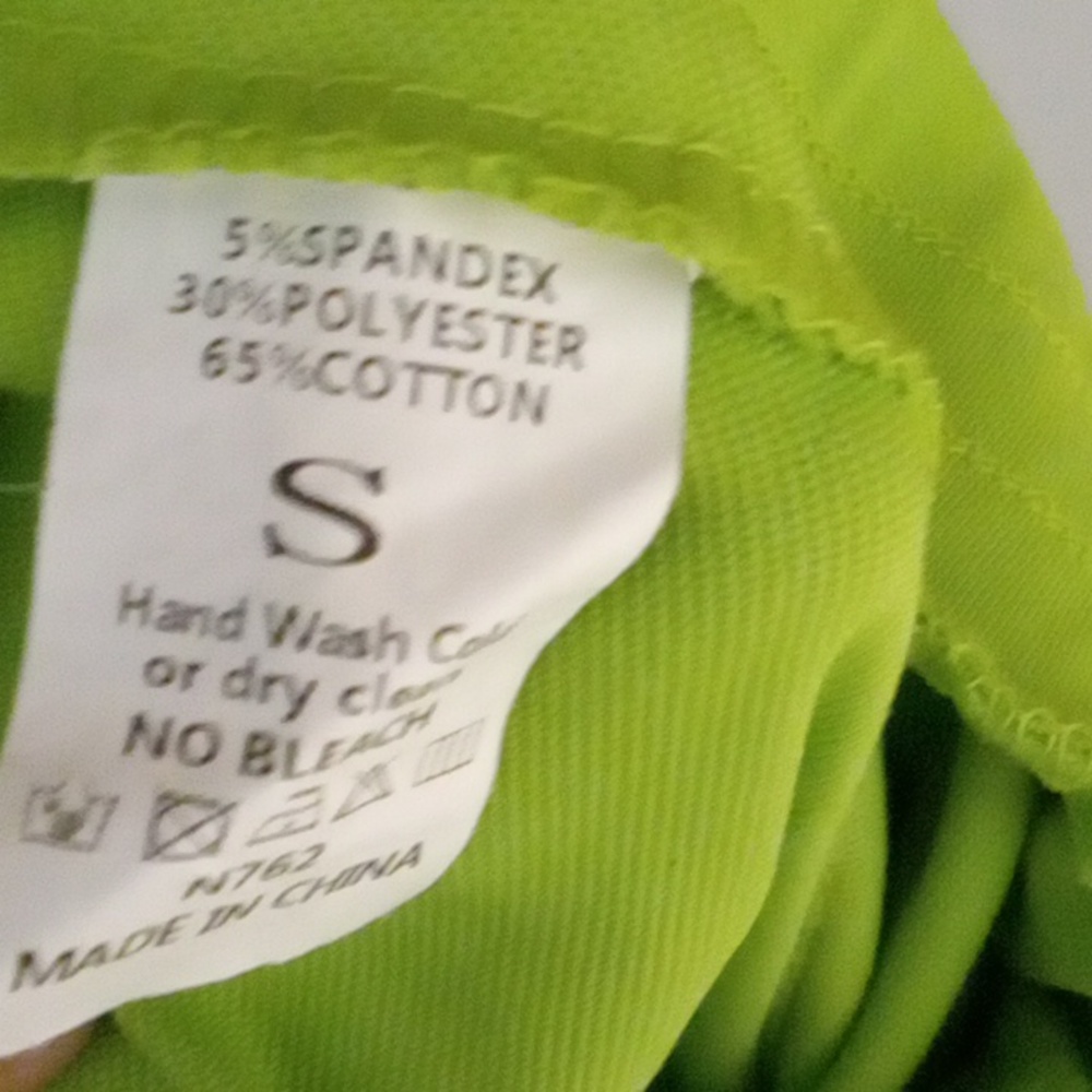 Women's Lime Green Joggers - Picture 7 of 7